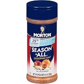 Morton Season-All Seasoned Salt, Less Sodium, 8 Ounce