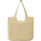 Trifabricy Beach Bags for Women, Large Beach Bag, Woven Straw Tote Bags Waterproof, Weaving Swim Shopping Travel Bag