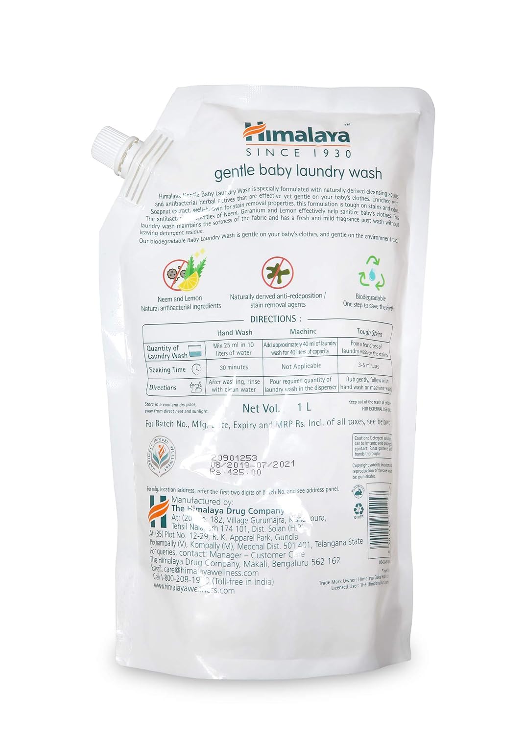 himalaya baby laundry wash