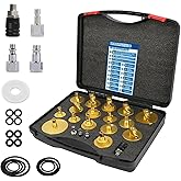 ourantools Brake Fluid Bleeder Adapter Kit 17PCS Master Cylinder Bleeder Tool Kit for Most Vehicles Brake Fluid Bleeding or R