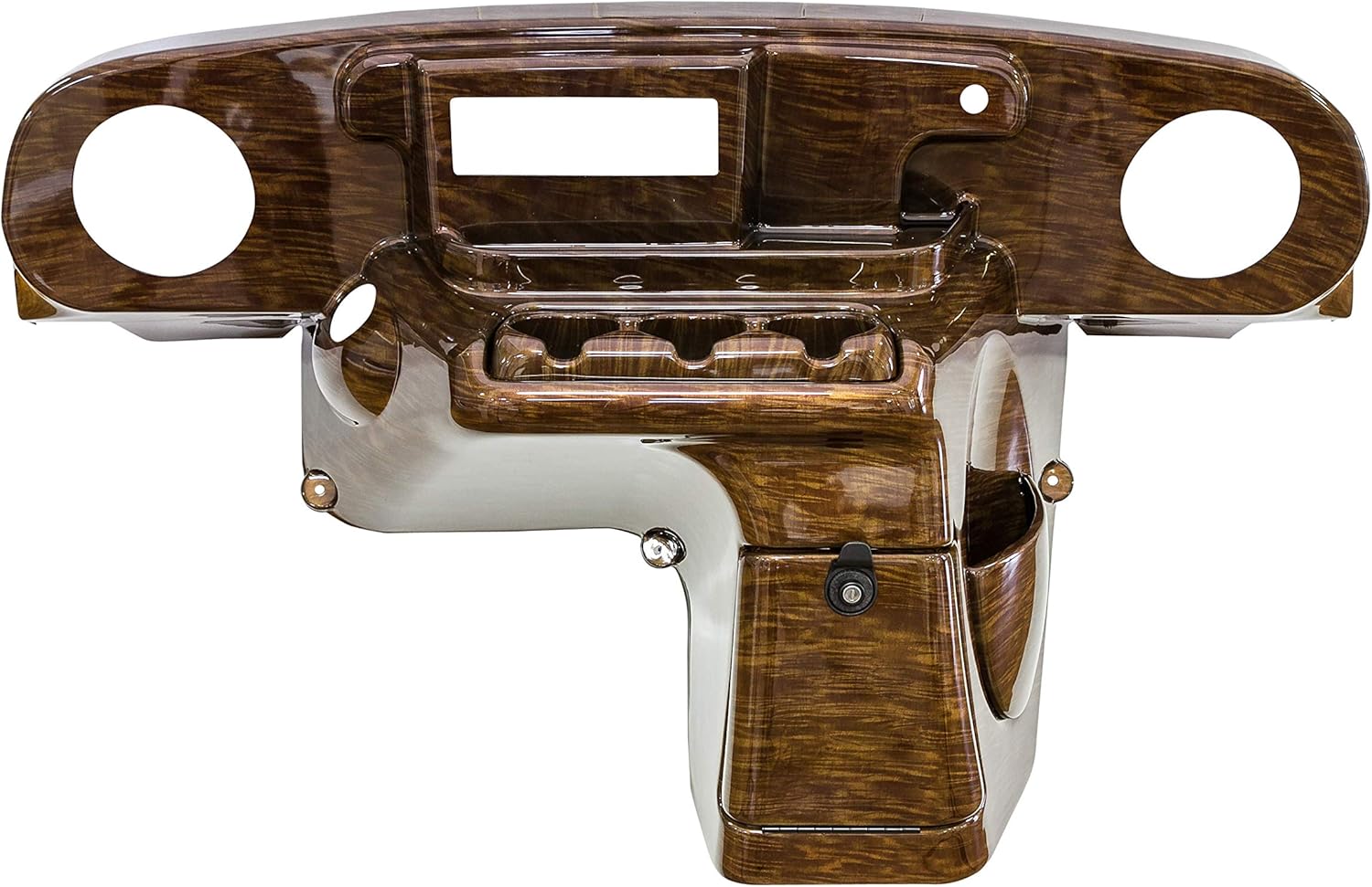 VIP TXDHCMEZIRT EZGO TXT Dash Curly Maple EZ Install Din Radio Speaker Cut-Out 6.5 Inches