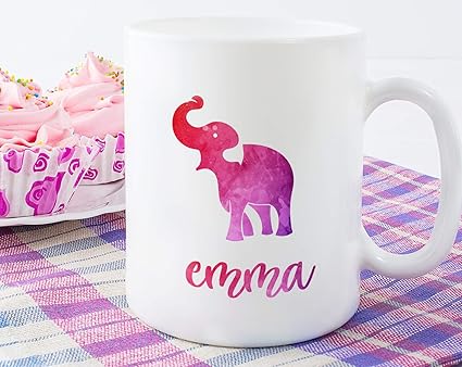 Amazon Com Elephant Mug Elephant Name Mug Elephant Gift Idea Amazon Com Elephant Mug Elephant Name Mug Elephant Gift Idea