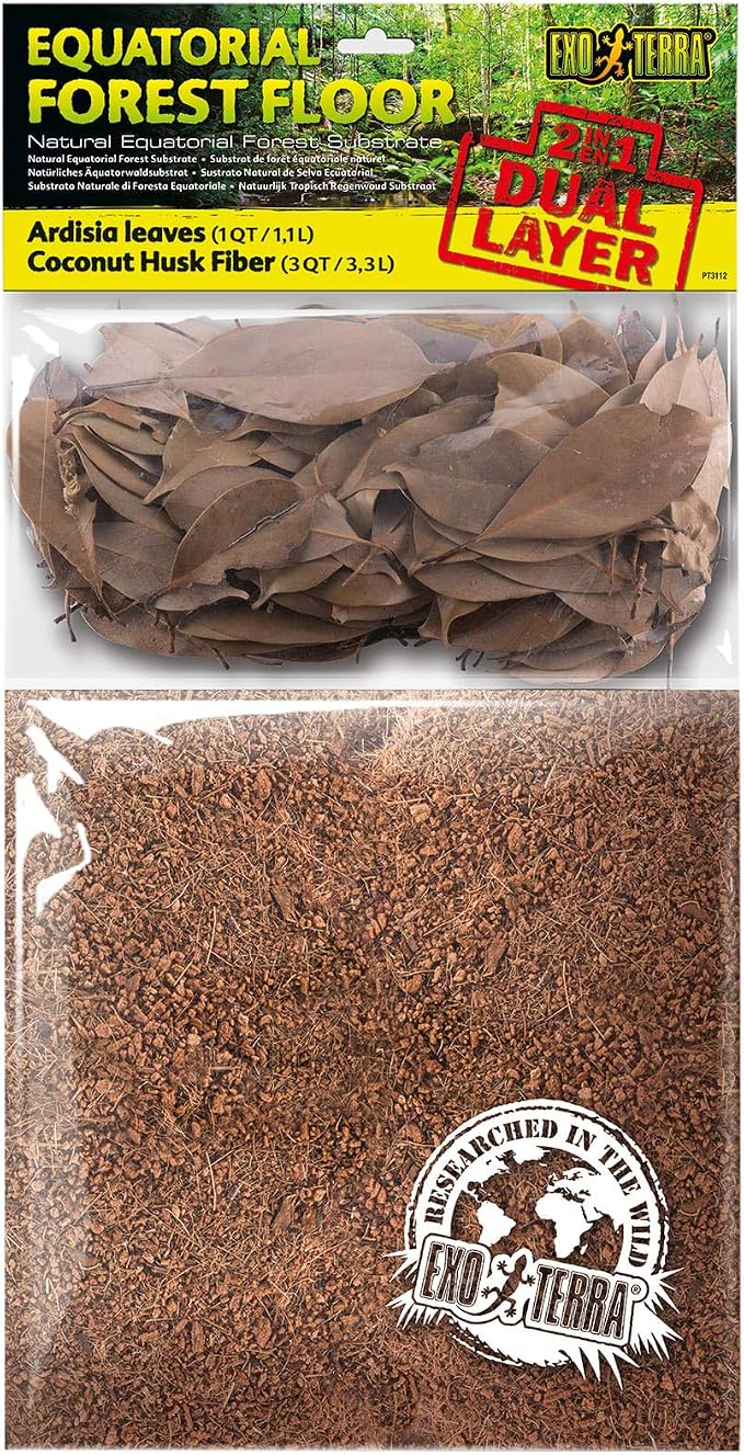 Exo Terra Sustrato de Doble Capa Equatorial Forest Floor - 4,4 L 