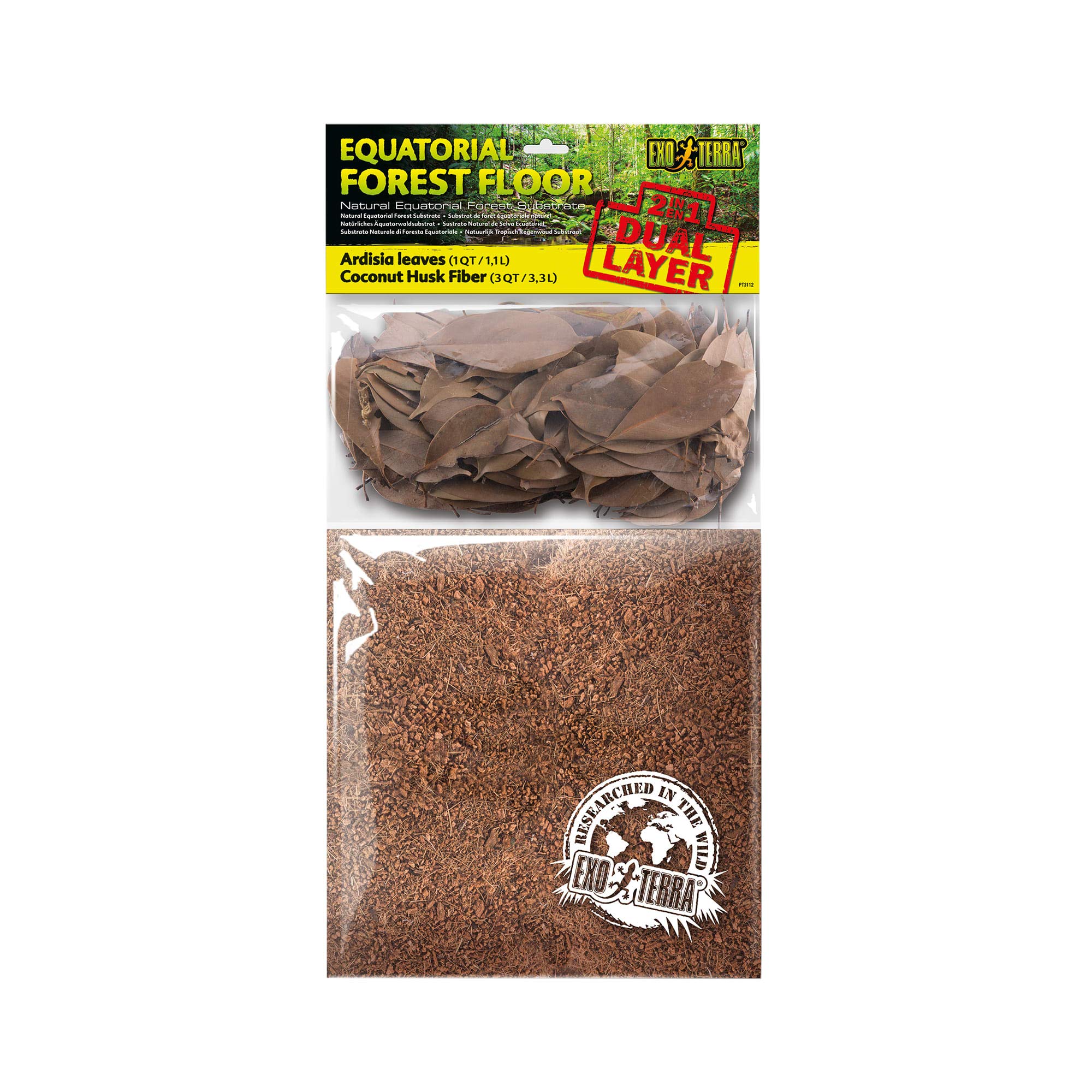 Exo Terra Equatorial Forest Substrate 4.4 Litres,brown,SMALL
