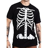 Skeleton Rib Cage | Jumbo Print Novelty Halloween Costume Unisex T-Shirt-Adult