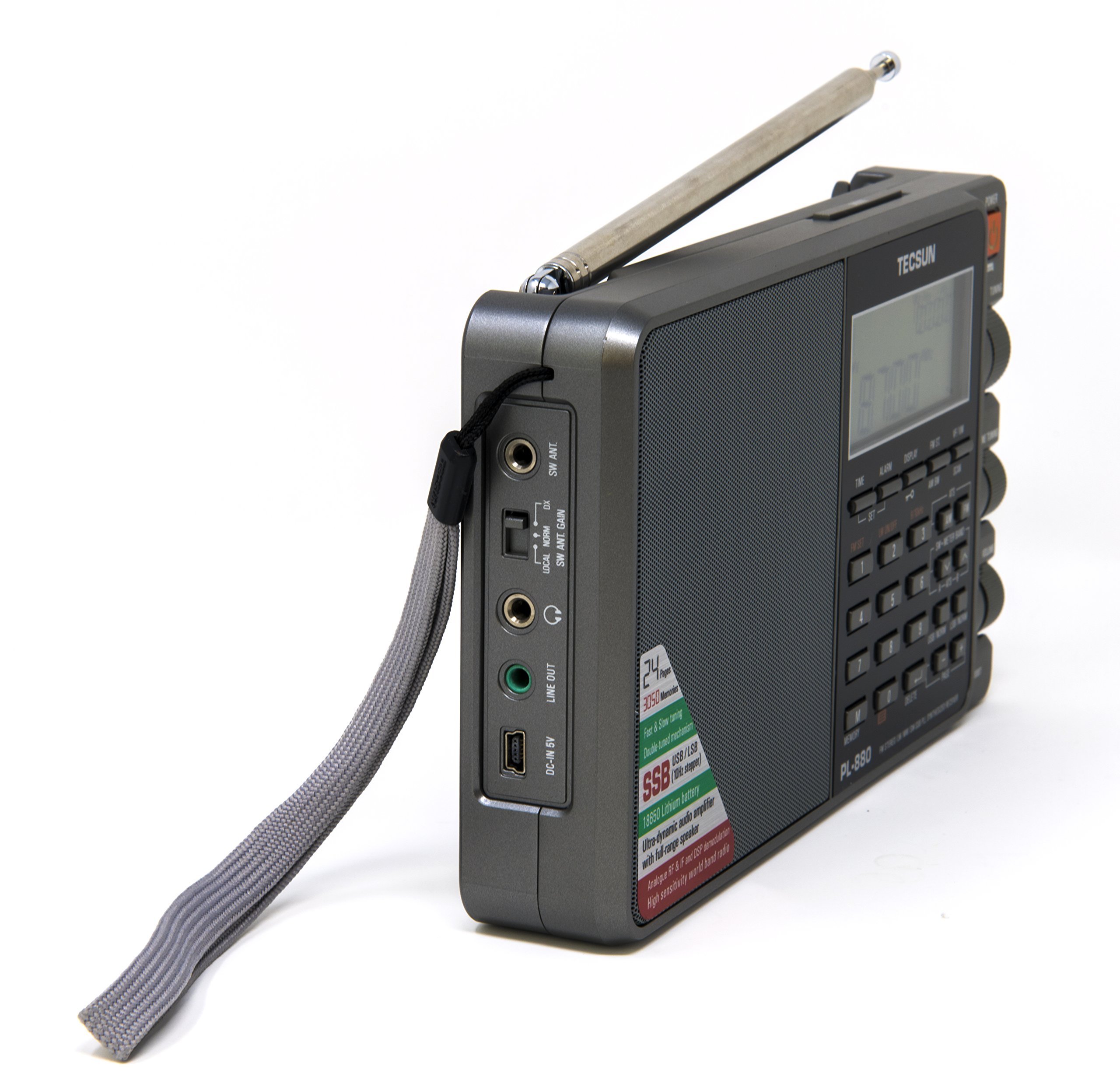 Tecsun PL880 Portable Digital PLL Dual Conversion AM/FM, Longwave