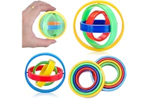 Sepco 16PCS Infinite Flip 3D Spin Top Quiet Spinner Multilayer Spinning Gyro Anxiety Relief Gyroscope Toy for Adults Kids Birthday Gifts Students Class Prizes