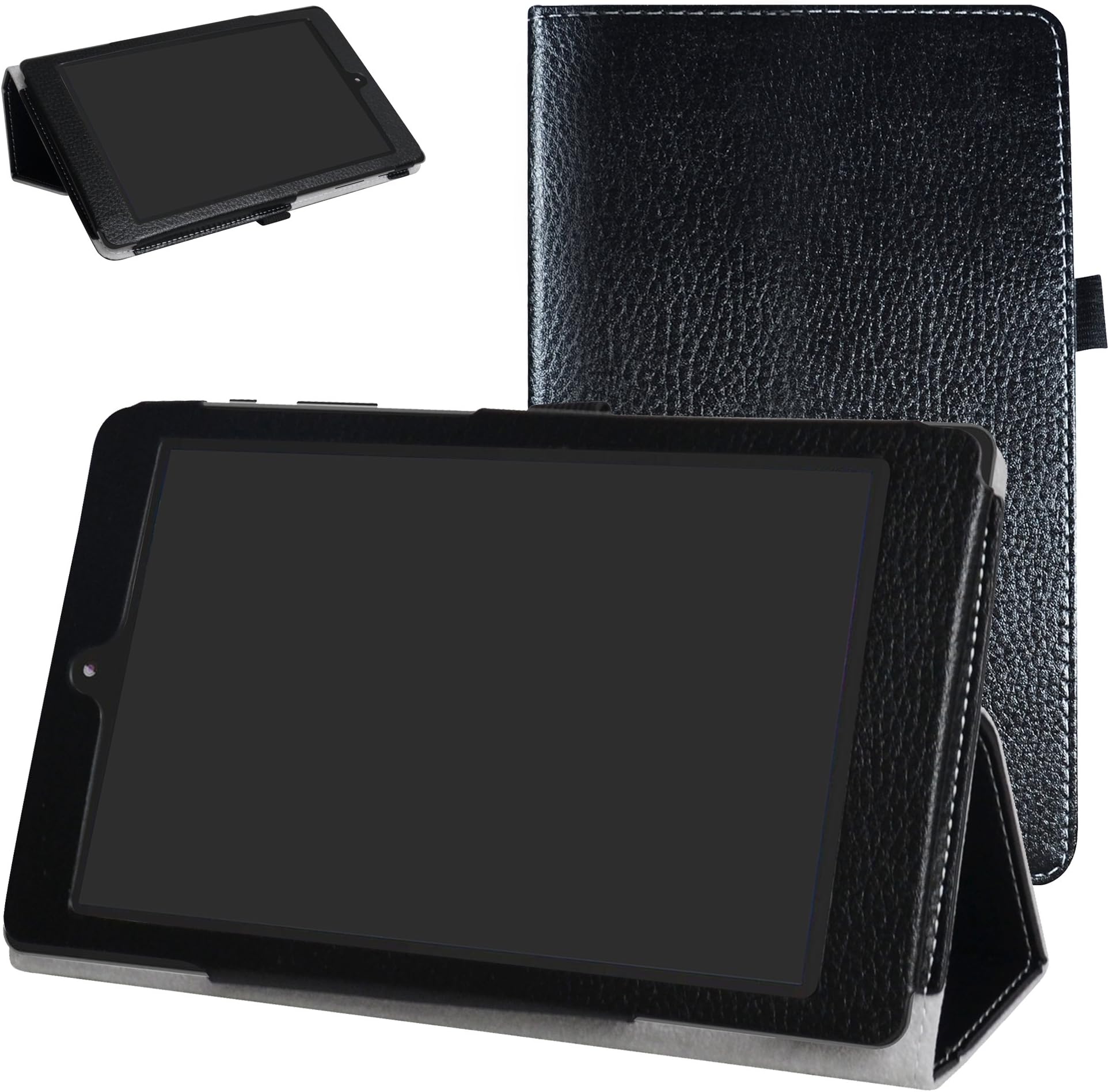Mama Mouth for DigiLand DL8006 Case,PU Leather Folio 2-Folding Stand Cover for 8.0" DigiLand DL8006 Android Tablet,Black