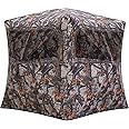 Barronett Blinds® Grounder 350, Portable Hunting Blind, Pop-Up Hub Blind, Huge Interior, Large Shooting Windows, 3-Person, Bloodtrail® Woodland, 80” x 90” x 90