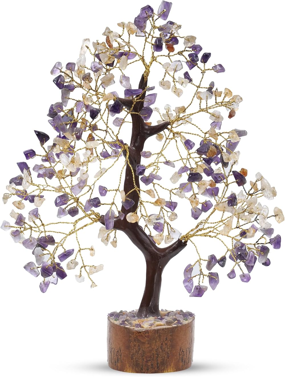 PYOR Amethyst Crystal Tree Citrine Stone Money Tree Gifts for Women