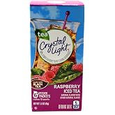 Crystal Light Drink Mix, Zero Sugar Powdered Water Enhancer, Natural Flavor Low Calorie Beverage Mix, Made with Black Tea, Raspberry Iced Tea, 6 Pitcher Packets, 1.6 Ounce (Pack of 2)