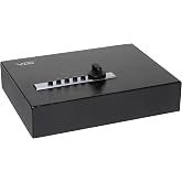 V-Line Compact Keyless Gun Safe, CA DOJ Certified Portable Quick Access Pistol Safe for a Handgun and Ammo. Mechanical Lock. Great for Single Handgun When Traveling.