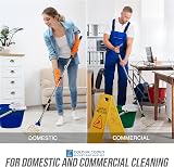 TDBS Floor Mop and Bucket Set Blue 2pc Heavy-Duty Wringer 12L view 7