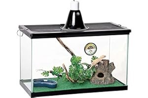 Zilla 10 Gallon Pet Reptile Starter Habitat Kit with Light and Heat for Small Tropical Dwelling Animals