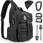 G4Free Large Tactical EDC Sling Bag Backpack, Military Molle Bag Single Strap Shoulder Backpack for Men | EDC, Adjustable Holder