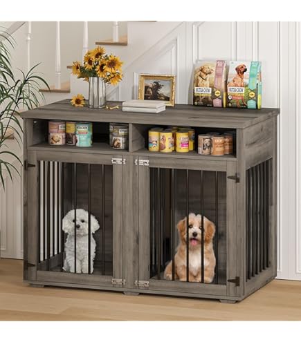 Cage Pour Chien YITAHOME XL Heavy Duty Dog Kennel With Drawers