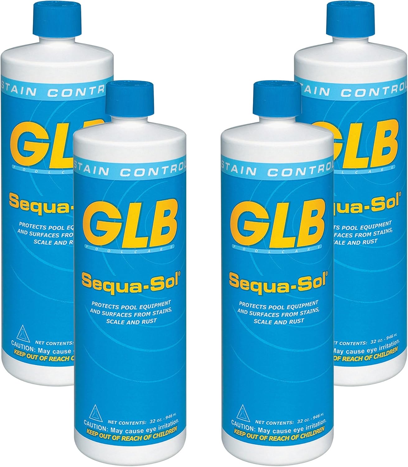 GLB 71016A-02 Sequa-Sol Sequestering Agent Pool Stain Preventer, 1-Quart, 2-Pack : Garden & Outdoor