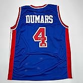 Facsimile Autographed Joe Dumars Detroit Blue Reprint Laser Auto Basketball Jersey Size Men's XL