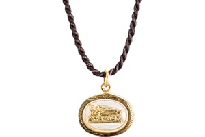 Artschatz Golden Weekday Buddha Pendant Necklace Amulet Charm - Sunday, Monday, Tuesday, Wednesday, Thursday, Friday, Saturday