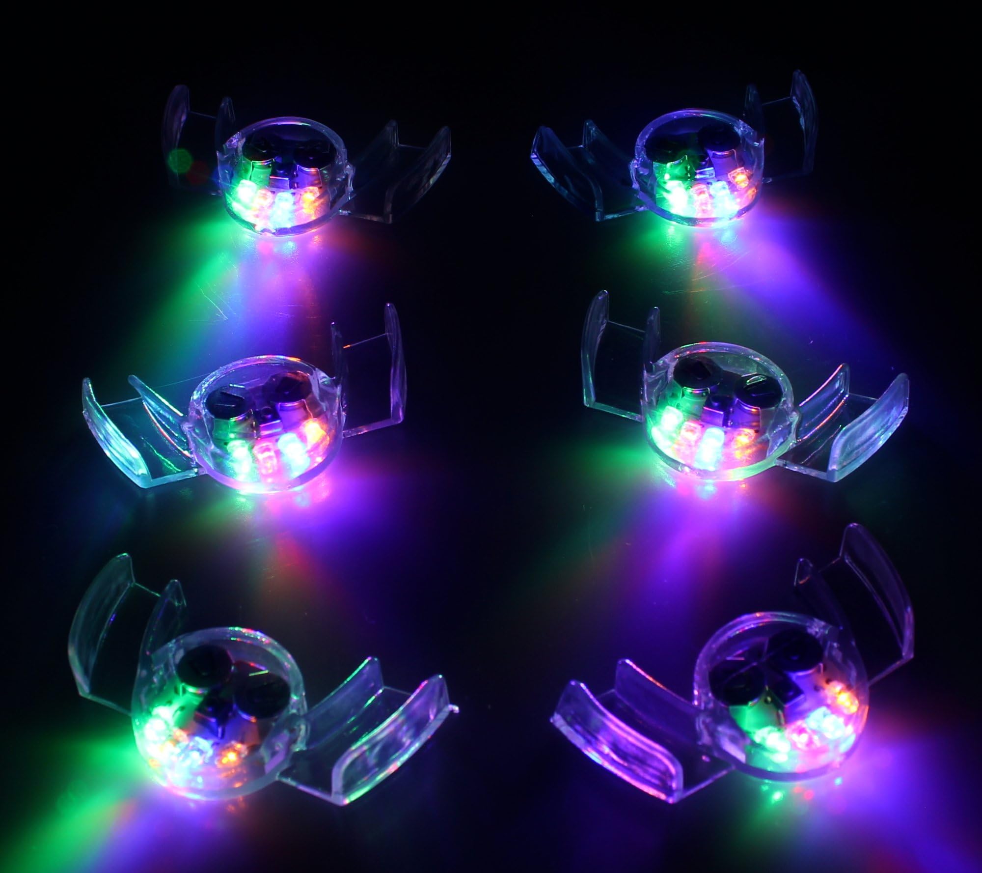 Velocity Toys 24 Pack of Colorful Flashing LED Light Up Mouth Pieces for Parties, Events, Functions, Celebrations