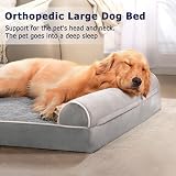 WESTERN HOME Large Orthopedic Dog Bed with Washable Cover Grey 127 x 91 cm view 3