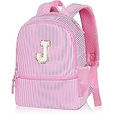 YOOLIFE Personalized Gifts Initial Birthday Gift Backpack Gift For Daughter Gifts For Sister Personalized Backpack Pink J