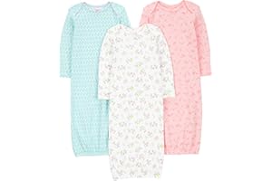 Simple Joys by Carter's baby-girls 3-pack Cotton Sleeper GownNightgown