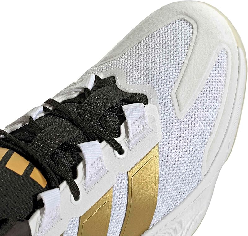 Hombre Courtstabil Indoor Performance Shoes, FTWR White/Gold Met./Core Black, 44 EU — foto 4 de 7