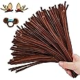 ESUOHYM 200PCS Upgraded Deep Brown Colors Pipe Cleaners Craft Chenille Stems DIY Art Supplies Colorful Thick Fluffy Fuzzy Wire Sticks Bulk for Kids and Adults (Deep Brown)