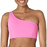 Amazon Essentials Women's Active FormFlex Buttery Soft Light Support One Shoulder Strappy Back Sports Bra