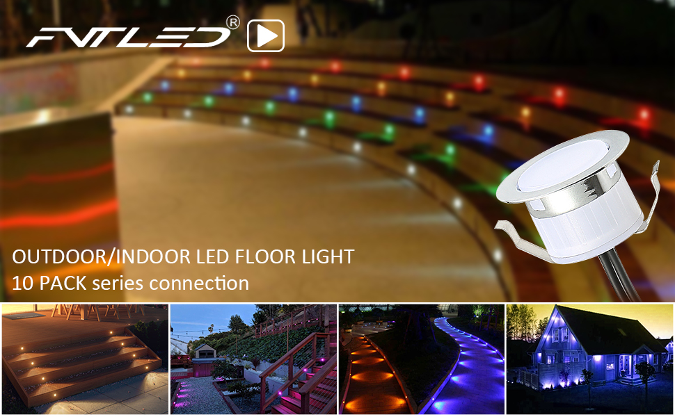 Watch FVTLED RGBW Low Voltage LED Deck Lighting Kit Stainless Steel ...
