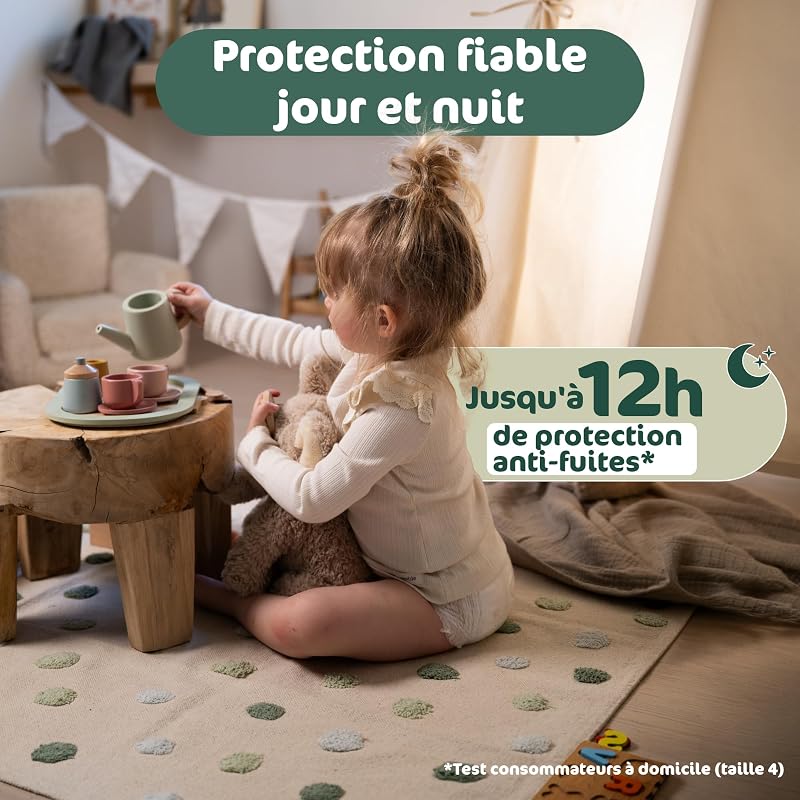 BioEmbrace Couches Bébé Taille 4 (7–18 kg), 88 unités