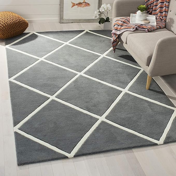 Buy Mohammad Carpet Hand Made Tufted Carpet Grey Carpet Rug for Home