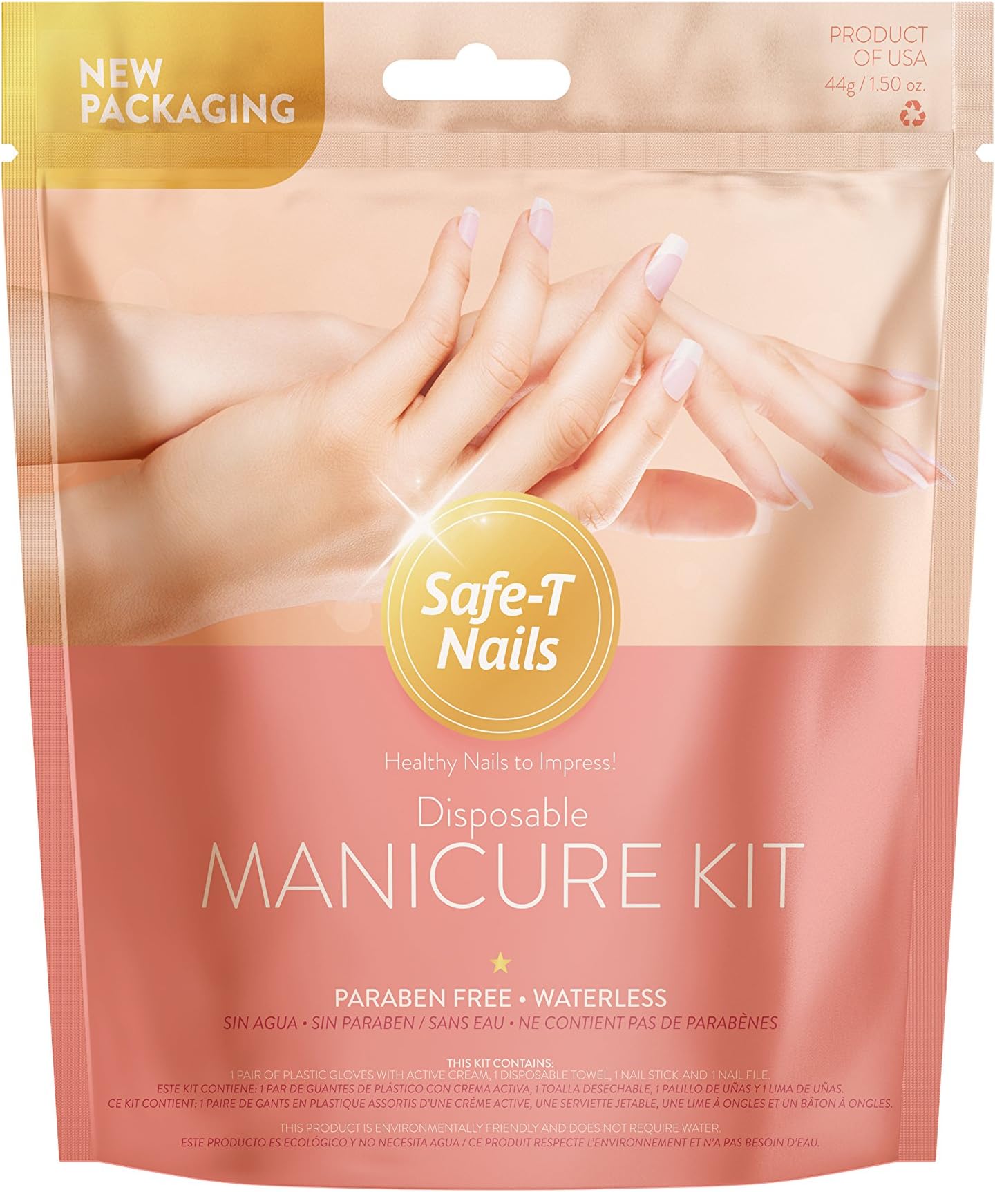 Safe-T Nails Disposable Manicure Kit- The protection and health your nails deserve!