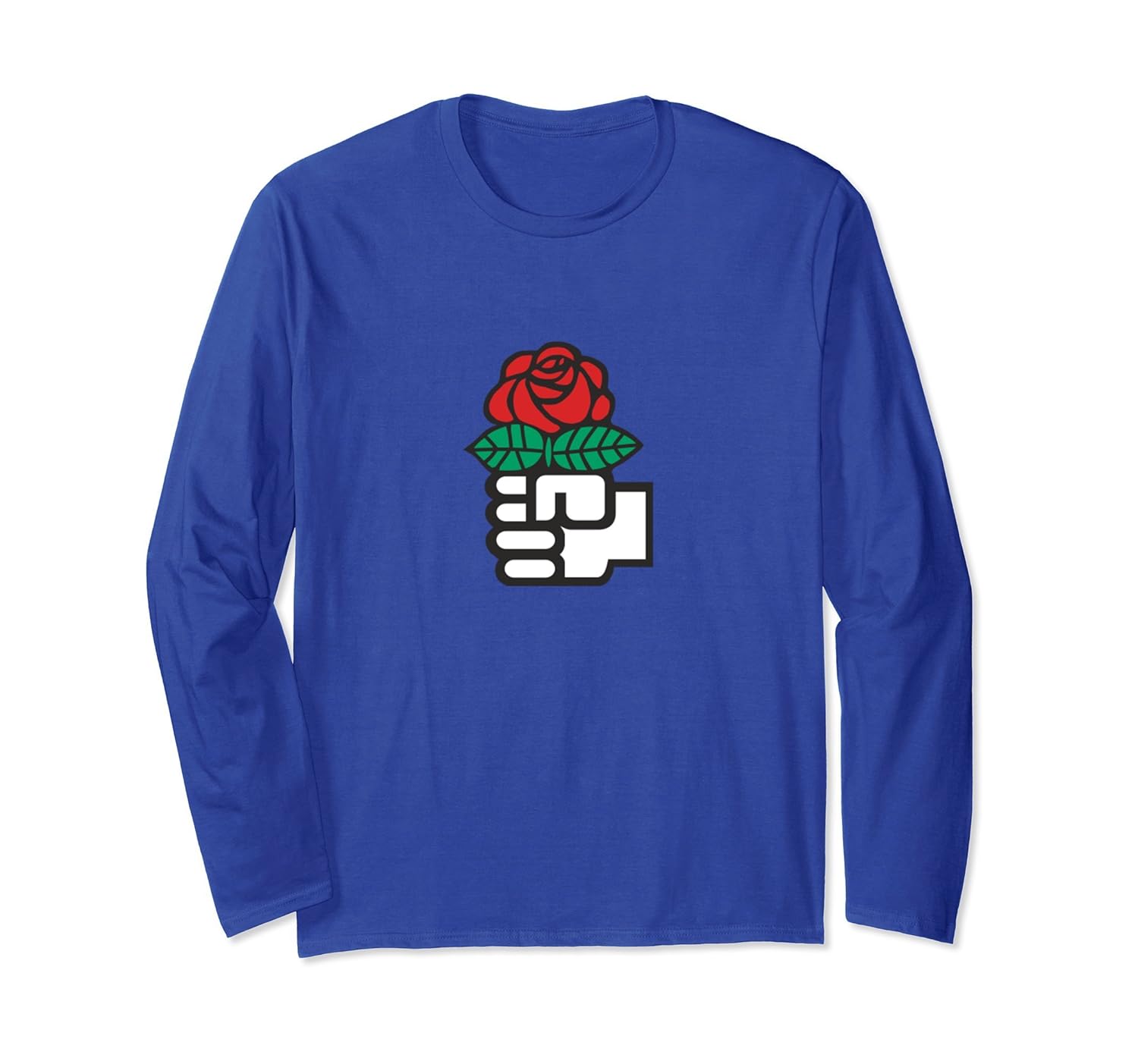 DSA Democratic Socialists of America Flowers Long Sleeve-anz