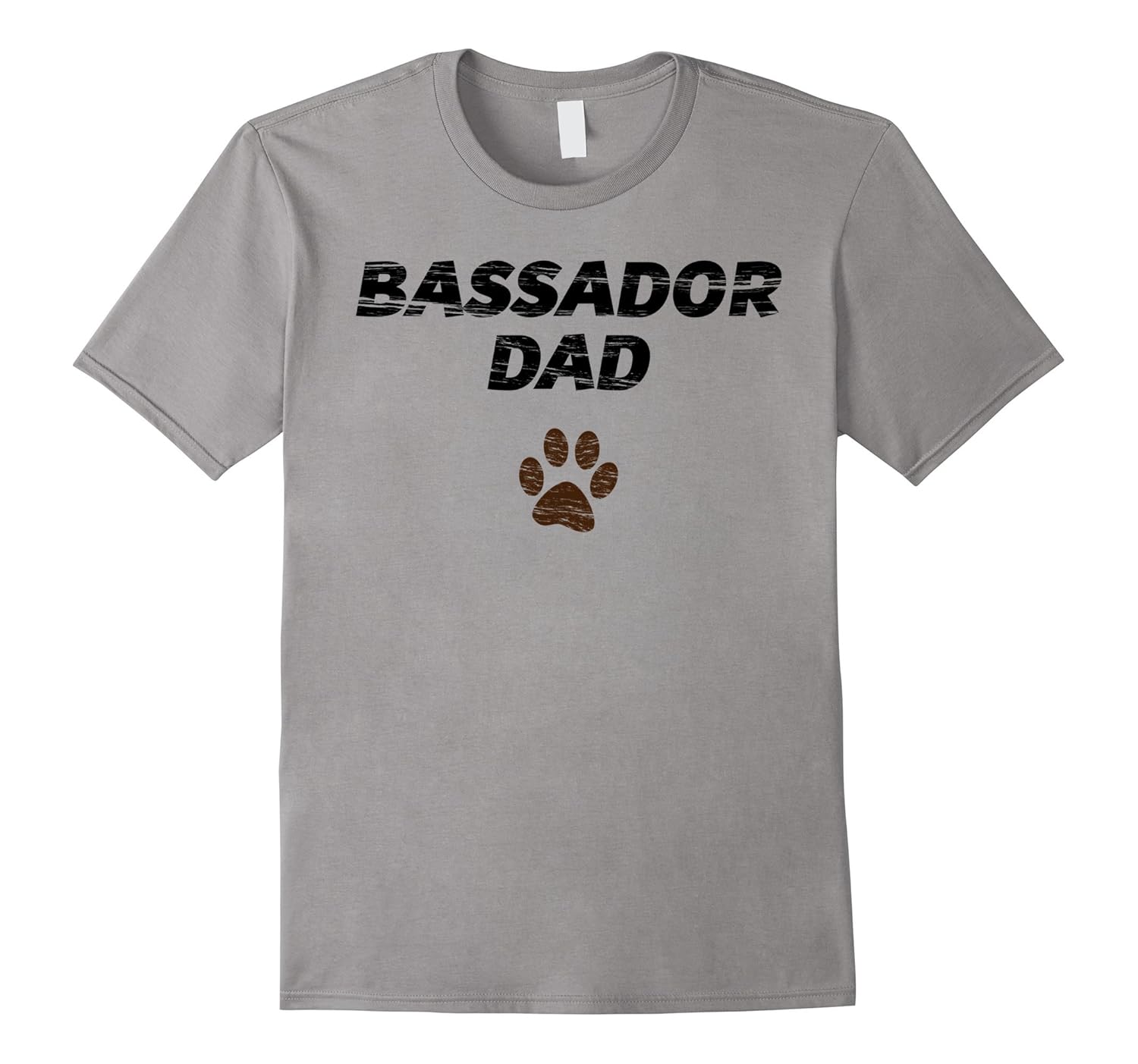 Bassador Dad T-Shirt | Men's & Kid's Shirt | Dog Paw Print-ANZ