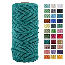 3mm x 109Yards Macrame Cord Thick Natural Cotton