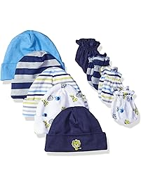 Gerber Baby Pack of 5 Caps & 4 Mittens