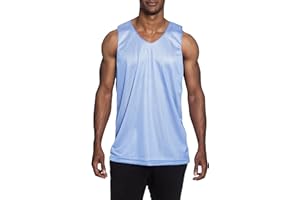 HAT AND BEYOND Mens Reversible Basketball Jersey Premium Moisture Wicking Mesh Tank Top