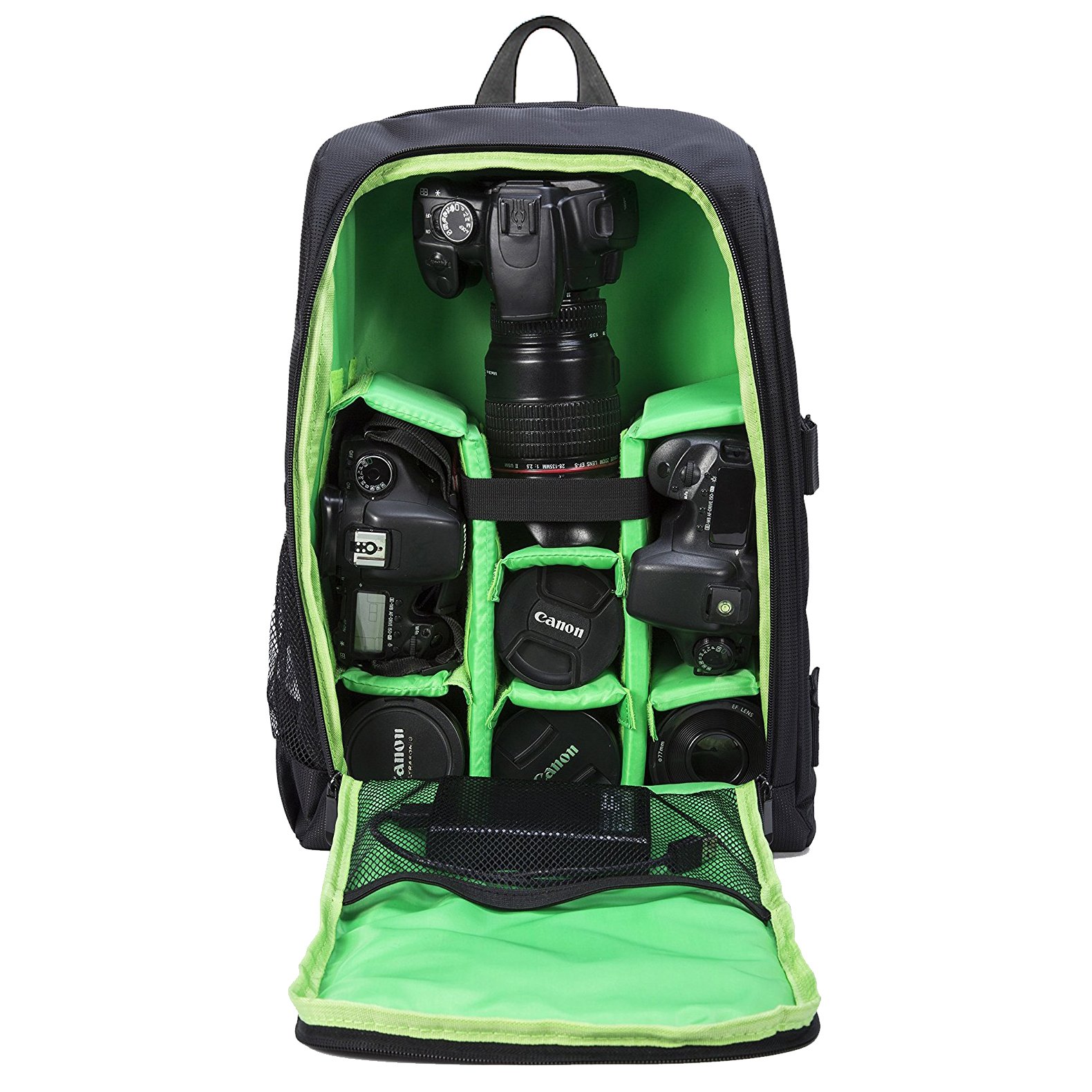 Selighting Camera Backpack Waterproof DLSR Rucksack Bag Shockproof SLR Case with Tripod Holder and USB Charging Port