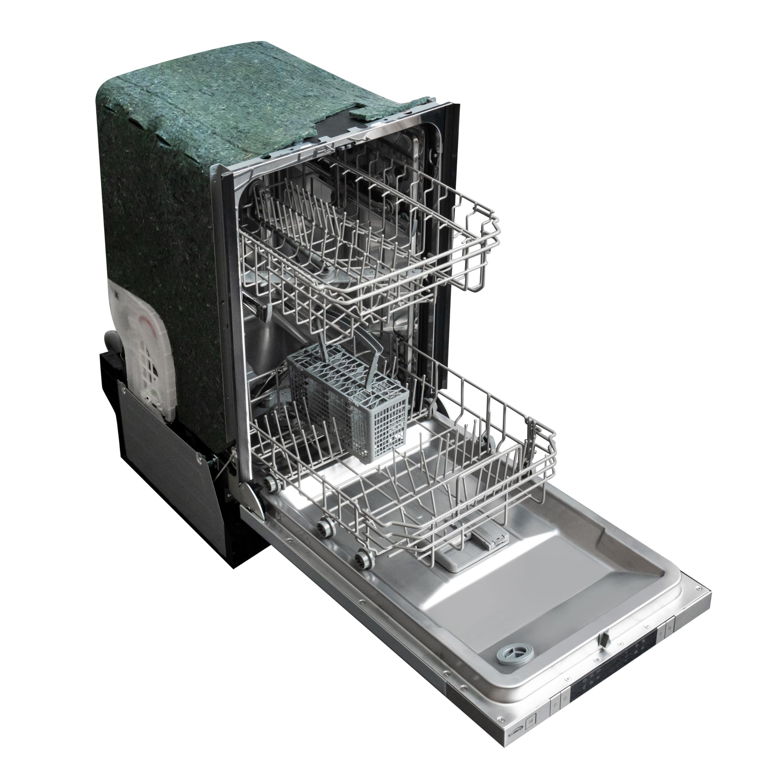 KoolMore KM-DW1852-PR 18 in. ADA Panel Ready with 8 Place Settings 52 DB Dishwasher in Stainless-Steel, UL and Energy Star Certified