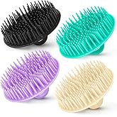 4PCS Hair Scalp Scrubber Massager Brush Head Exfoliator Shower Shampoo Comb | Dandruff Cleaning Brush, Scalp Scratcher Massager Hair Growth, Shower Head Scrubber, for Home, Office, Travel &amp; Pets, Plastic