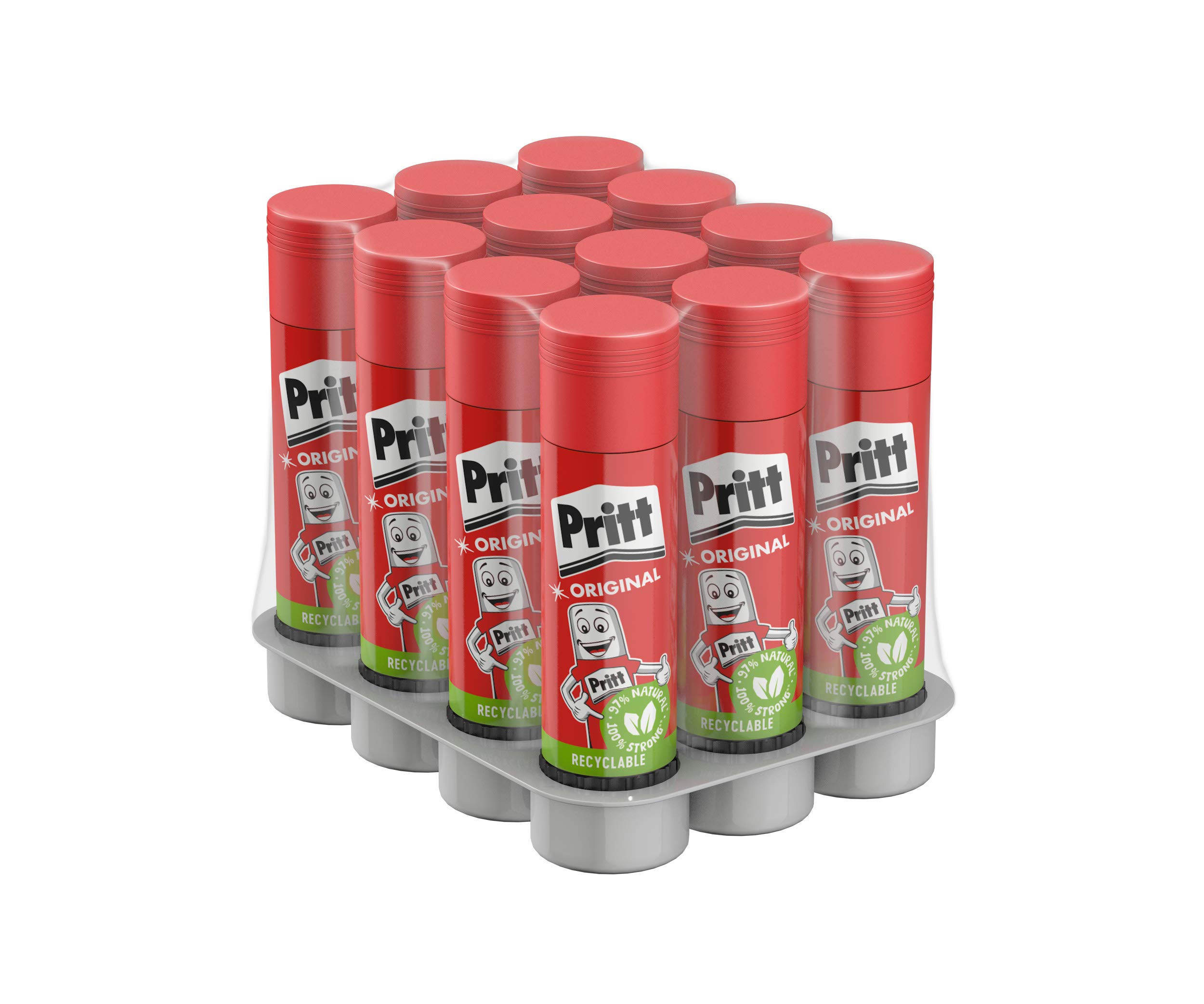 Pritt Colla Stick 22 g. (conf. 12) - adhesives & glues (Black, Red)