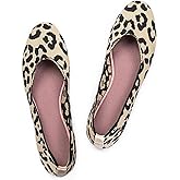 Frank Mully Women’s Ballet Flat Shoes Knit Dress Shoes Round Toe Slip On Ballerina Flats for Woman Low Wedge Comfort Soft