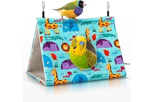 CZPET Bird Nest Budgies Hanging Hammock Bird Nest Summer Breathable Bird House Plush Shed Hut Parrots Love Birds Parrot Love Nest Medium