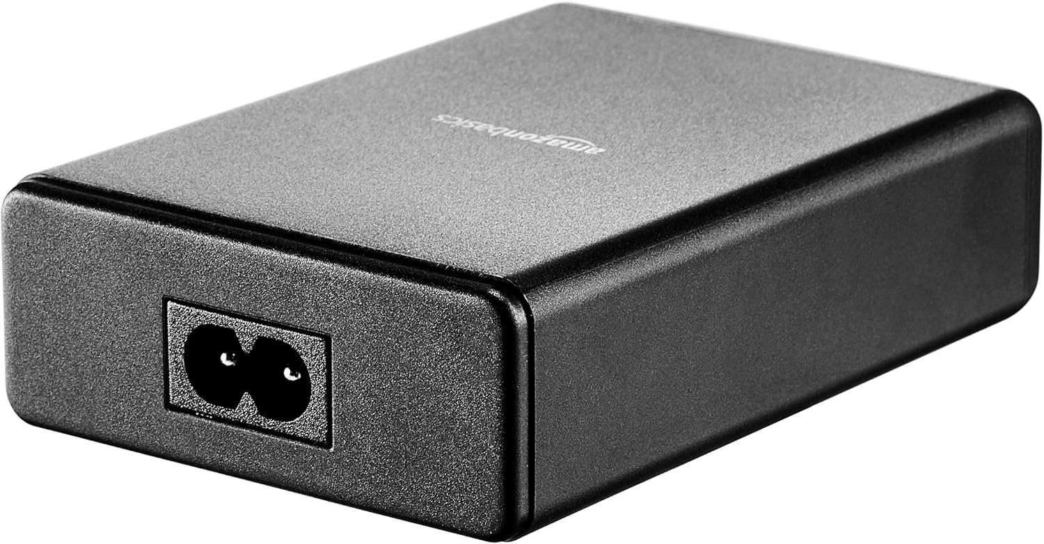 Basics One-Port USB Wall Charger for Phone, iPad, and Tablet, 12W - Black