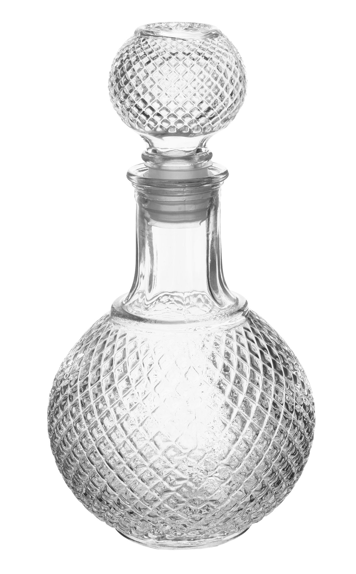 Photo 1 of European Glass Bottle with Airtight Stopper, Liquor Decanter, 8 Ounce