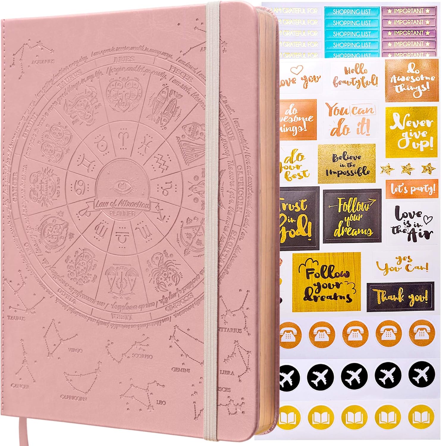Freedom Mastery - Weekly & Monthly Planner, Rose Gold, A5 (Undated) 5.8" x 8.3"