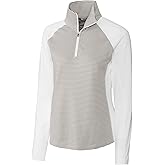 Cutter & Buck womens Forge Tonal Stripe Half Zip