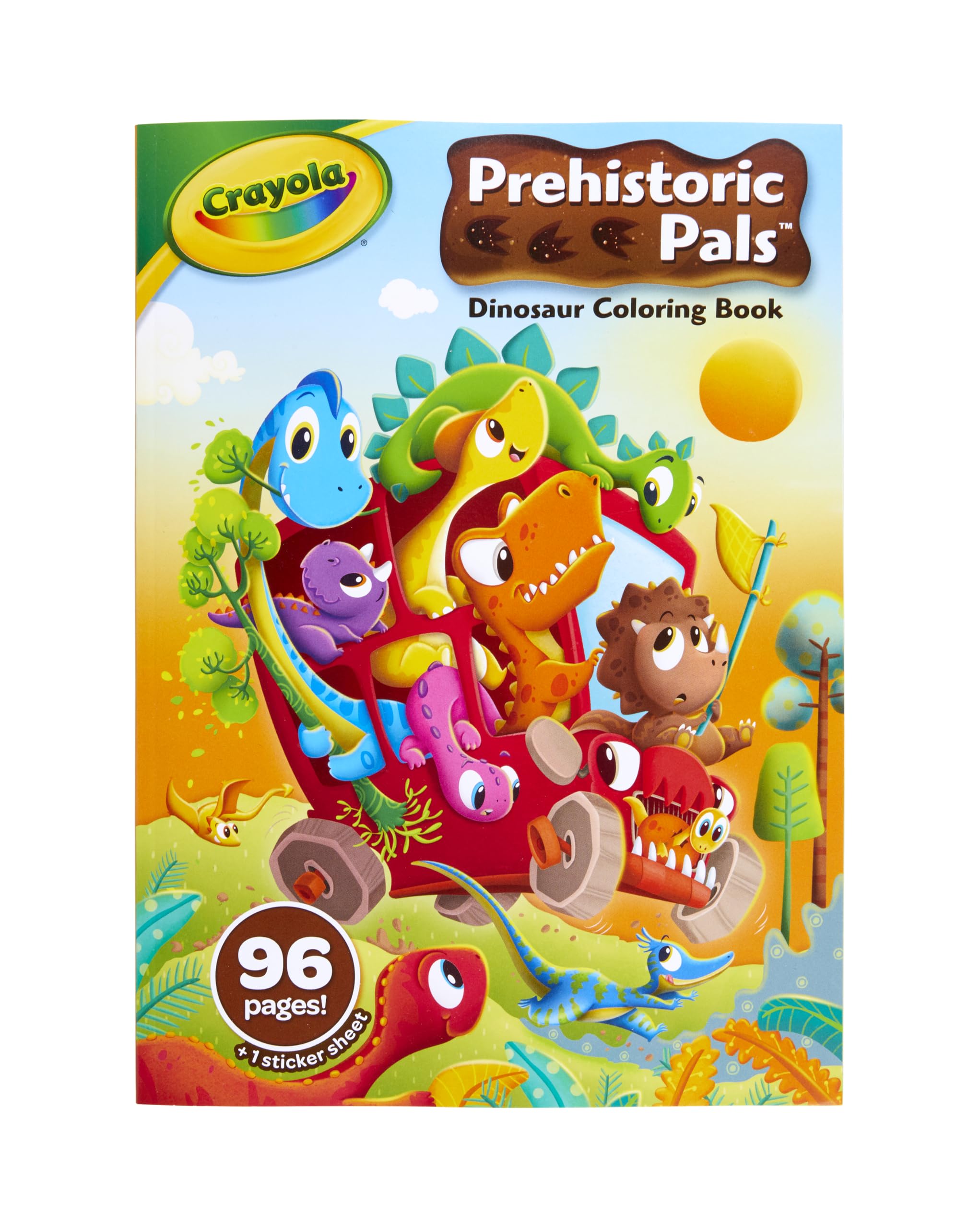 Crayola Dinosaur Coloring Book, 96 Coloring Pages, Ages 3, 4, 5, 6